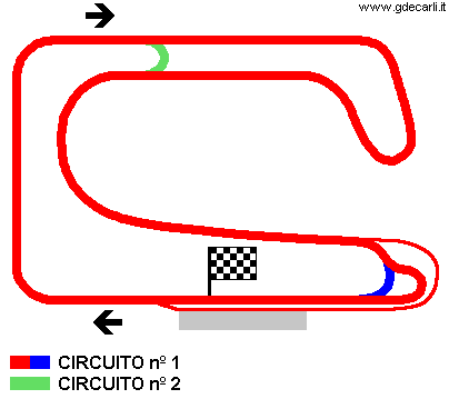 Circuit No. 1 - first map